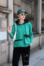 秋装新纯色帽衫，简单大方款，其它，伊丽莎