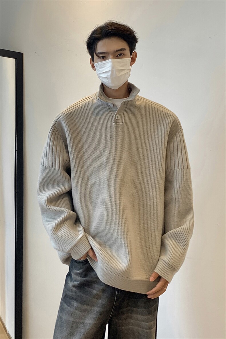 (风）秋冬新款高克重1结构织法可变高领翻领毛衣TM08-P83,男装针织衫/毛衣,星座1315