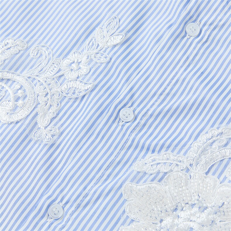 春夏季休闲宽松条纹贴花长袖衬衫XZ402-2-CS021批50（S-XL）,男装衬衫,星座402-2