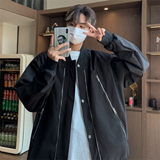 男士潮牌大码防水棒球领冲锋衣骑行服二开a406jk1220特p75，男装夹克，星座309（原A406）