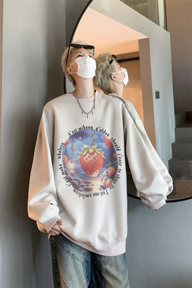 秋装复古美式水洗做旧重磅麂皮绒卫衣301B-JB1505-p45,男装卫衣,星座301B