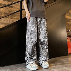树枝迷彩抽绳长裤UK129P38，男装休闲裤，星座1116-2