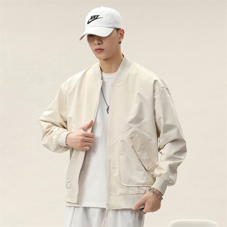 棒球服男春秋2025新款韩版休闲宽松潮牌工装夹克男DJ6005-P110,男装夹克,电商D215