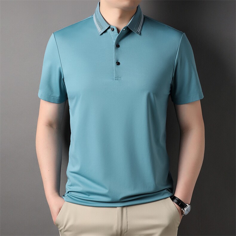 夏季新品休闲百搭宽松潮流翻领透气上衣男士短袖运动服HXF730-P83,男装Polo衫,星座1105-3