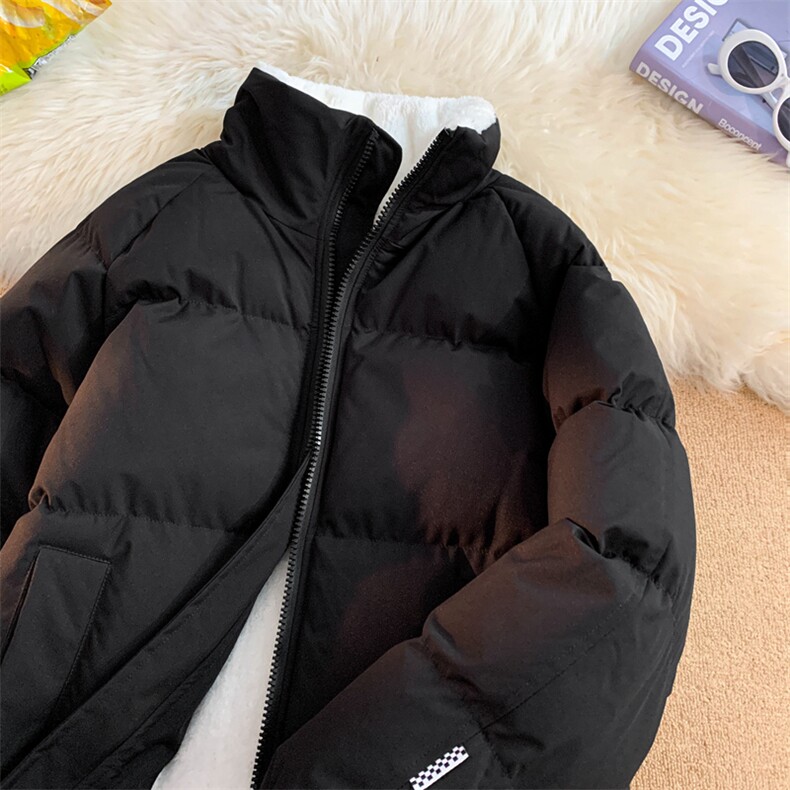 港风冬季新款立领棉服中性情侣风潮牌百搭棉衣外套111-P75,男装棉衣,星座717