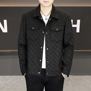 春季夹克男高品质翻领外套型男商务休闲百搭青年外套男S2603-P88，男装夹克，星座310B-3