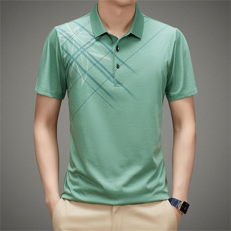 男装中老年翻领POLO衫短袖商务休闲宽松潮流爸爸装LZ68330-P50,男装Polo衫,星座1105-3