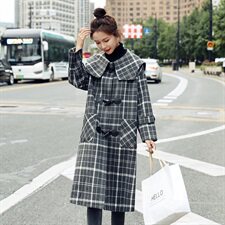 2020冬季新款简约时尚气质毛呢外套，女装毛呢外套，钱塘布衣