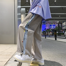 春秋季新款单排彩扣宇航员腰果花男士休闲裤A125-DK916-P45，男装休闲裤，电商A125