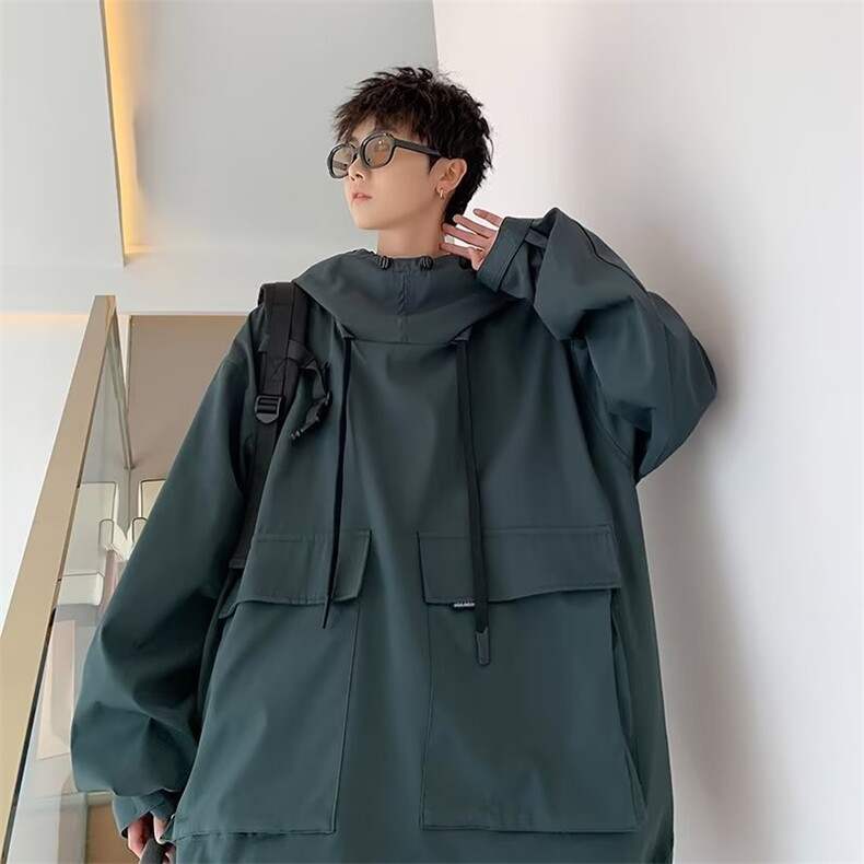 男秋季外套潮牌街头工装连帽卫衣夹克HW28P45,男装夹克,星座1116-2