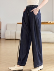 2026新款女春秋季显瘦韩版宽松直筒百搭休闲裤，女装休闲裤，独衣靓