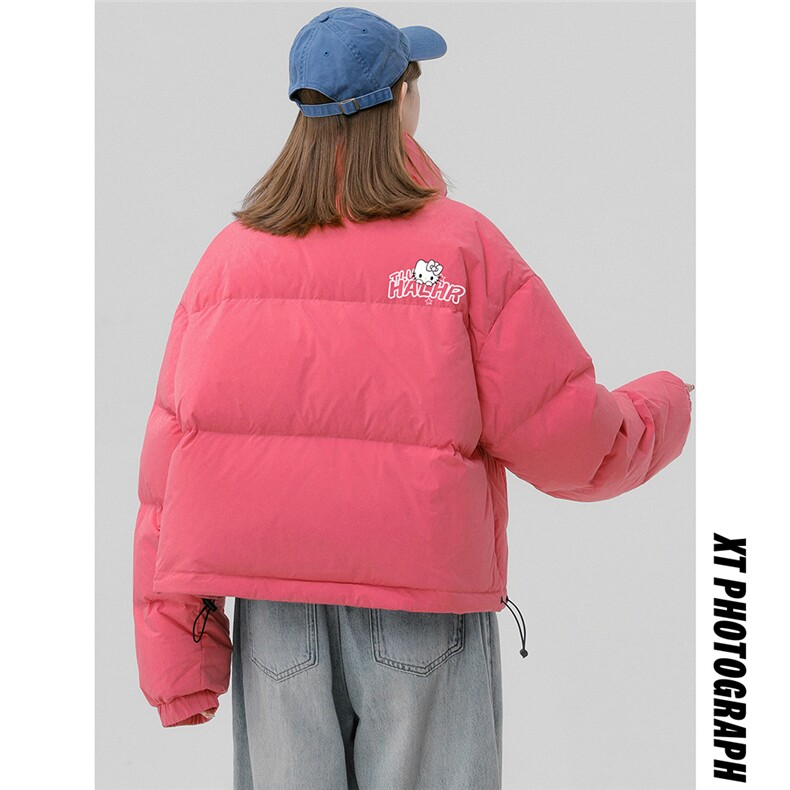 中性风23新款冬季时尚百搭宽松字母印花棉服外套MY65002P85控118，男装棉衣，电商A268