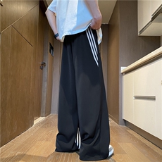 抖音品质春季新款条纹垂坠宽松休闲西裤B315-K25617-特P40控78，男装休闲裤，电商B315