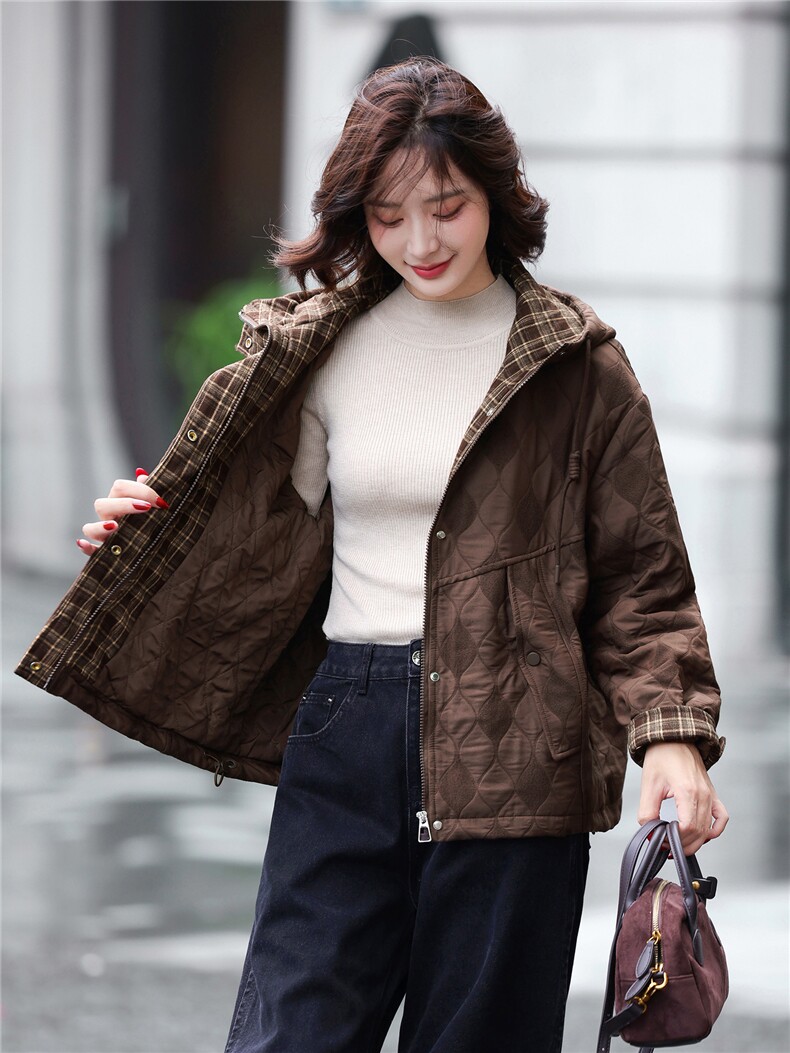 加绒加厚保暖棉衣2025冬季新款,女装棉衣/棉服,玛其路