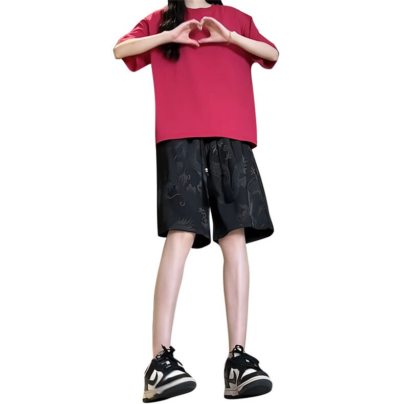 2025年夏季冰丝风龙纹短裤XZ806-DK36007-特p30控58,男装牛仔裤,四季星座806