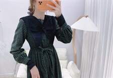 粗仿连衣裙，女装连衣裙，时尚秀衣阁