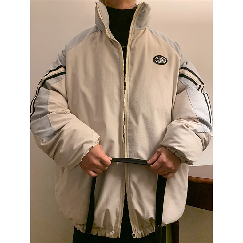 双面穿棉衣加厚外套大码棉袄港风棉服日系潮1016-1W89P128K158,男装棉衣,星座1016-1（原电商B408-1）