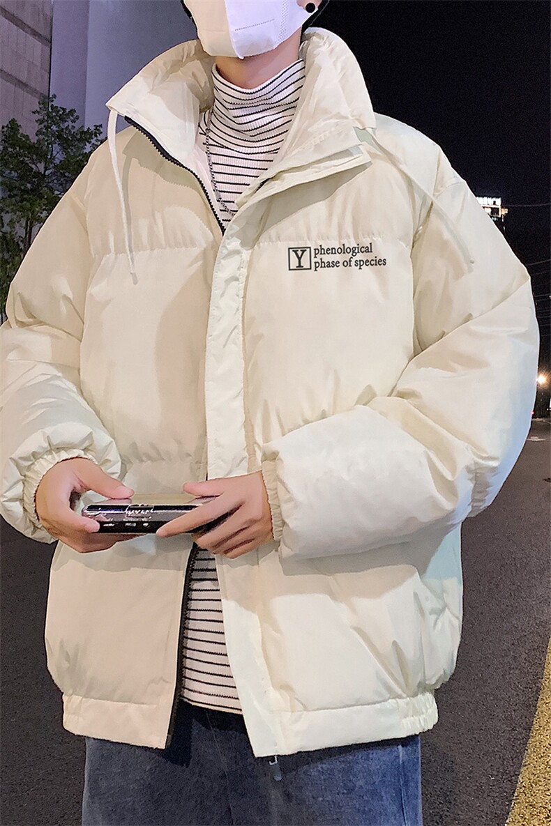 港风夜景字母印花白鸭绒保暖立领羽绒服A247-YR82113特批175控258,男装羽绒服,电商A247