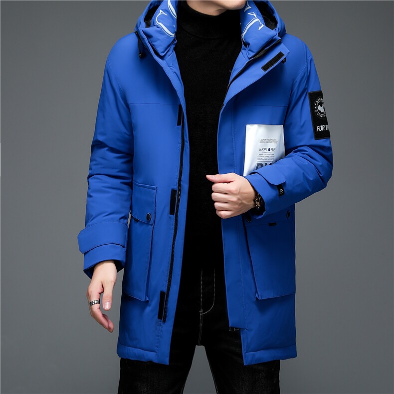羽绒服男连帽冬季中年男士保暖白鸭绒外套爸爸装ALXB8858-P365，男装羽绒服，电商B212（原钱塘6029）