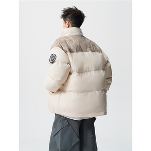 PU皮棉服冬季宽松港风棉衣立领冬装棉袄PM01-P115限168抖音控178图片