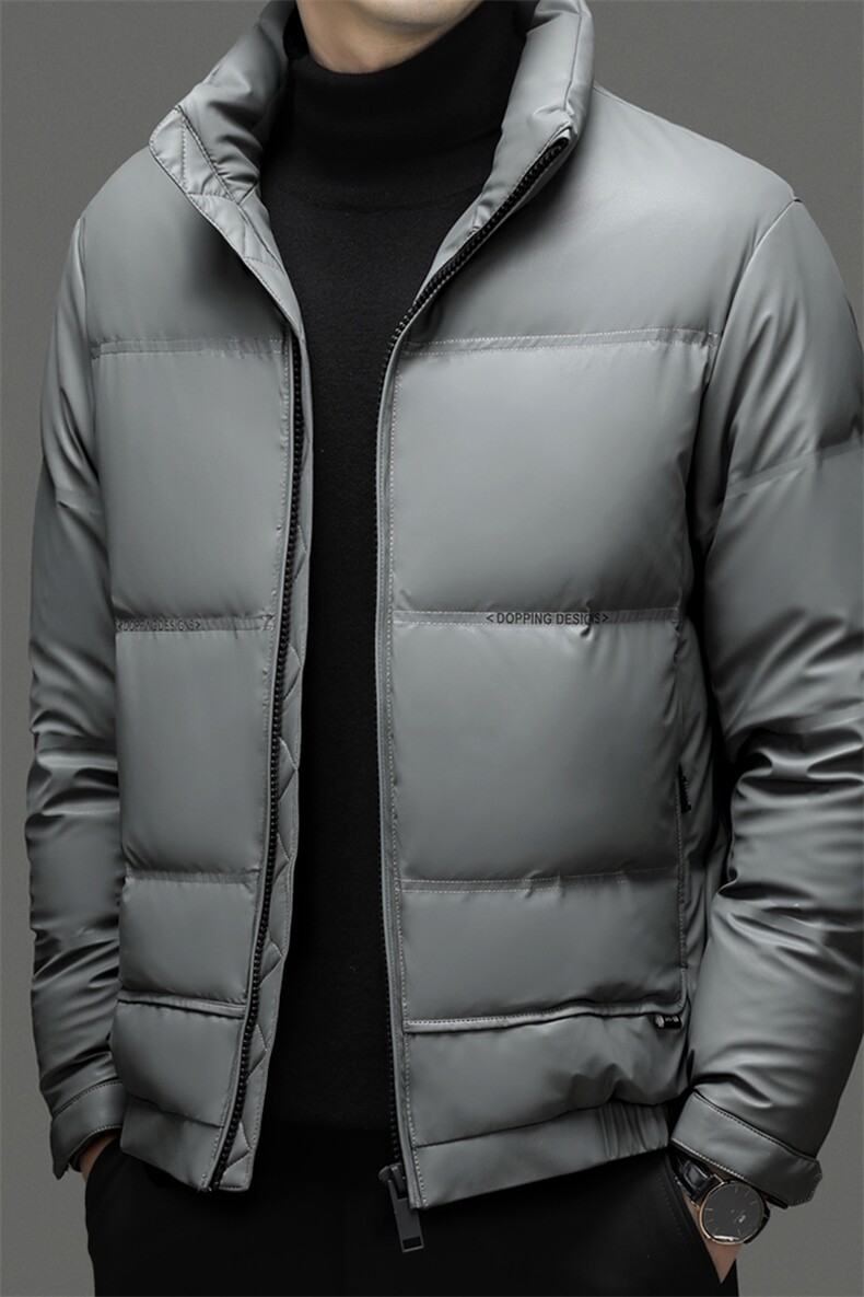 羽绒服男冬季2023新款加厚商务上衣中年男士休闲保暖外套爸爸装,男装羽绒服,电商B212（原钱塘6029）