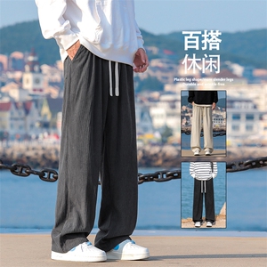美式裤子运动垂感潮流卫裤新款痞帅宽松直筒休闲长裤1008-特批-35图片
