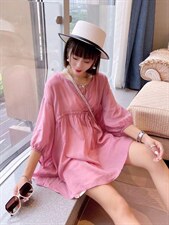 夏季新款洋气韩版系绳小衫，其它，L·H·X