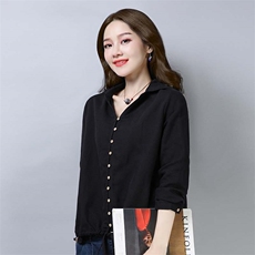 时尚上衣排多扣系带长袖连帽时尚潮流修身显瘦，女装T恤，小林双子
