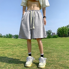 提花休闲运动短裤男生宽松潮流百搭夏学生五分裤XZ514-2-1532-P38，男装牛仔裤，星座514-2(原B239)