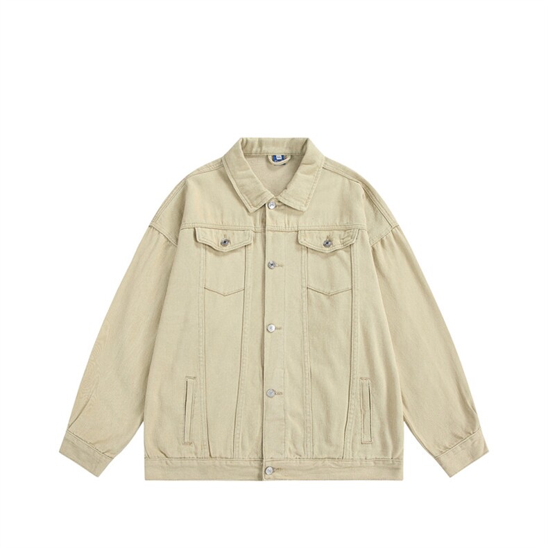 25春季新款男士宽松纯色休闲水洗情侣外套上衣N961/P85128，男装夹克，星座202-1