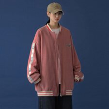 20年秋冬新款创意织带固色100%棉灯芯绒棒球服DS-B293-Y776-P90，男装夹克，电商A306