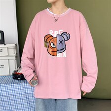 ！秋季打底衫男卫衣男潮流圆领纯棉长袖T恤男CX294-P25图片