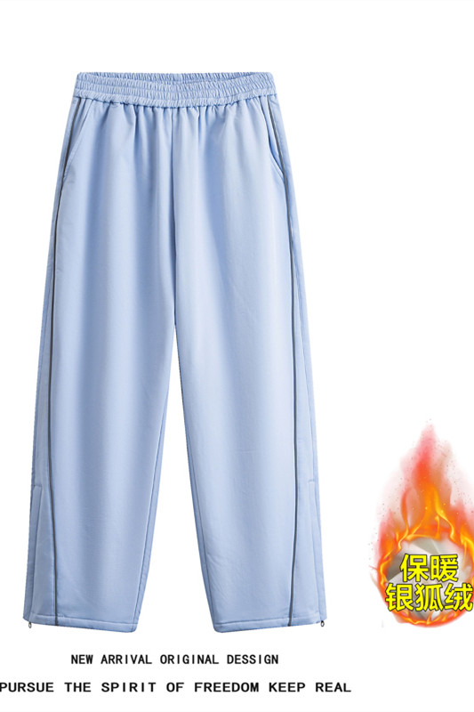 新款加绒加厚三防滑雪裤白底平铺XZ604-K122JR-P65控98,男装休闲裤,星座604