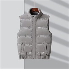 BJY08187男式2023新款立领羽绒背心无袖加绒加厚马甲P108,男装羽绒服,电商B360