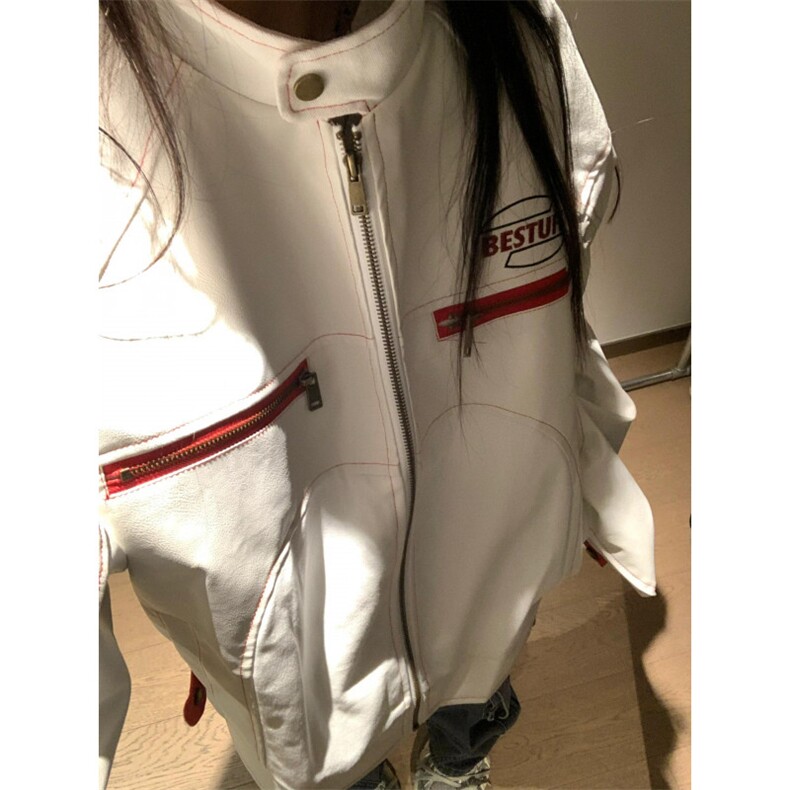 【有货】美式复古机车皮衣外套男高级感立领夹克W195LL-特P72,男装夹克,星座1007（原301D）