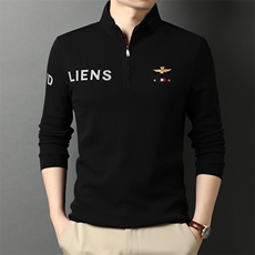 QLM55159男士2023春季新款休闲长袖t恤青年潮流P70，男装T恤，电商B360