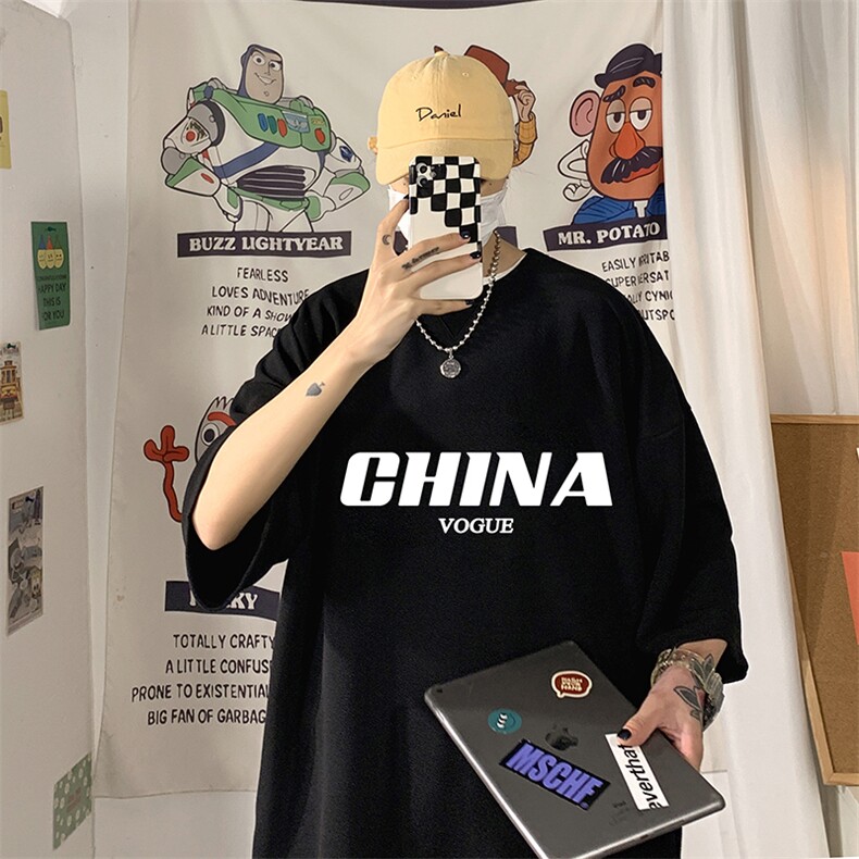Q11001-P30春夏季七分袖t恤男大码五分袖男短袖中袖,男装T恤,电商A040