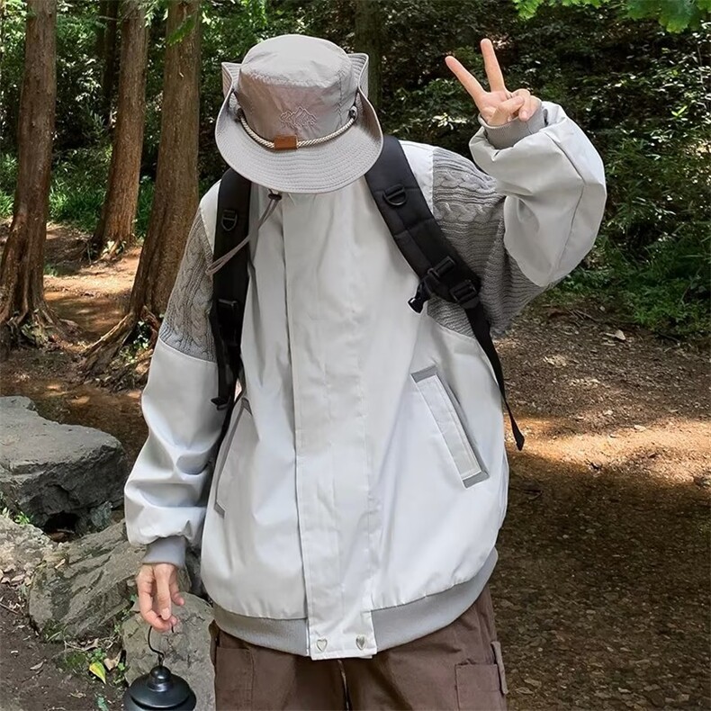 青春流行男双层拼色夹克外套JK901P65,男装夹克,星座1116-2