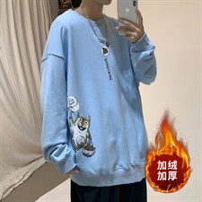 浅蓝色加绒