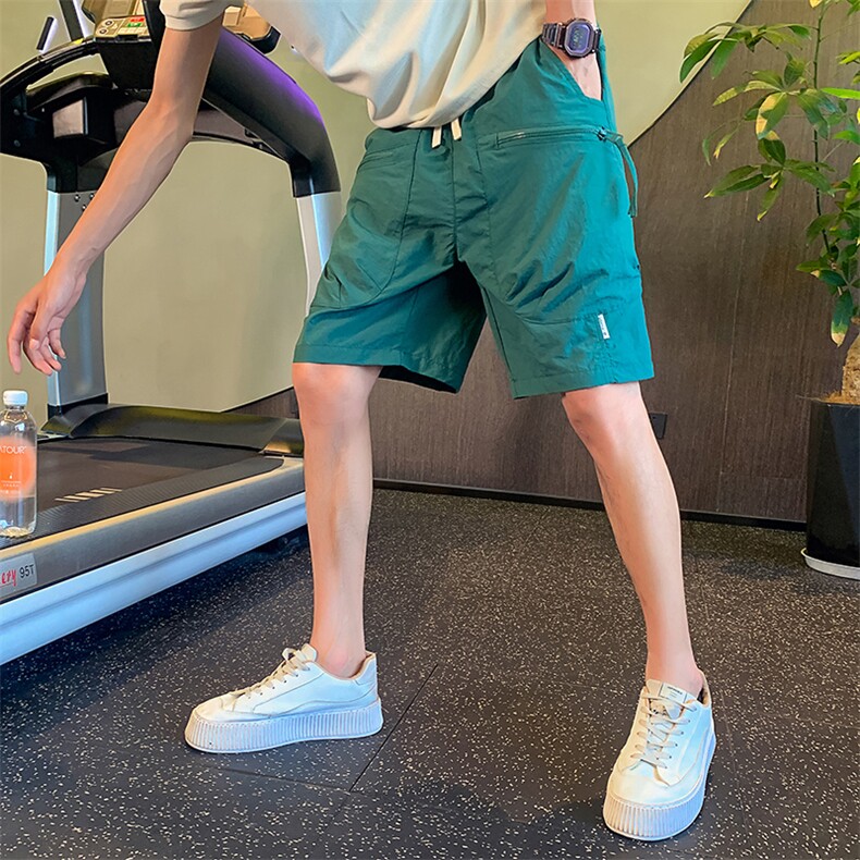 社会小伙夏季纯色薄款工装裤直筒运动速干裤潮牌5分裤男C208-6767,男装工装外套,电商C208