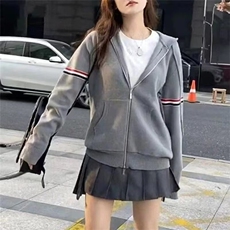 2025春秋新款连帽卫衣针织拉链开衫毛衣洋气外套女打底衫洋气上衣，男装T恤，星座506A