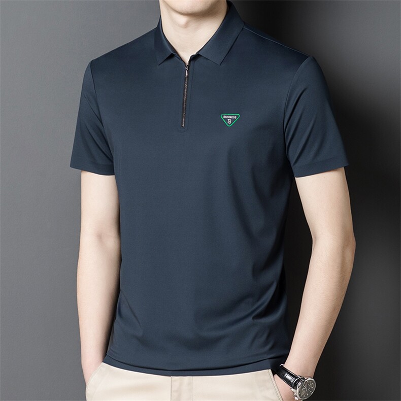 短袖T恤男夏季百搭T恤中青年男翻领休闲POLO打底衫上衣HM2212-P70,男装Polo衫,星座1105-3