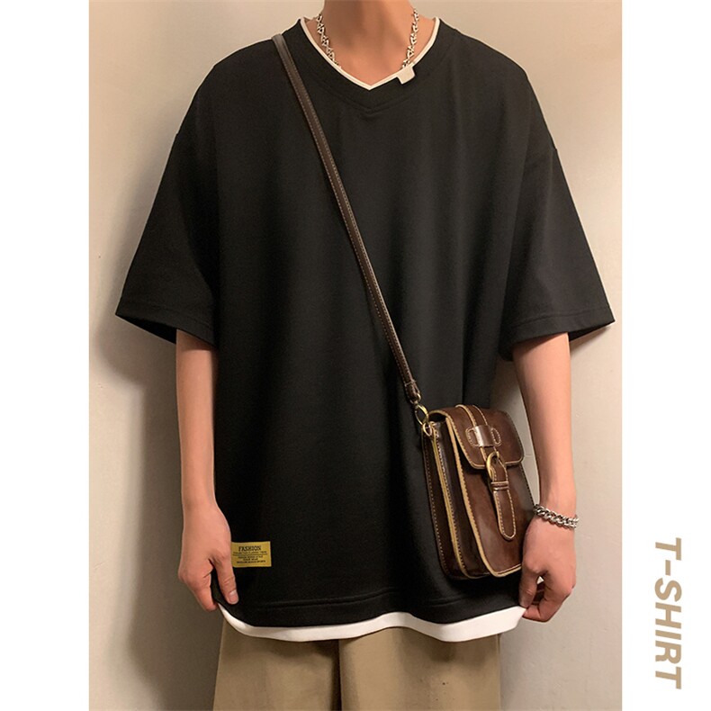夏季短袖港风暖光休闲宽松潮牌百搭短袖T恤男TC3138RK01-P30控50,男装T恤,星座717