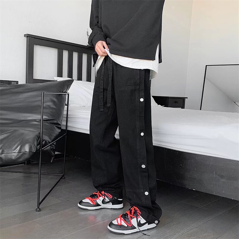 牛仔裤男宽松直筒裤NK436P45,男装牛仔裤,星座1116-2