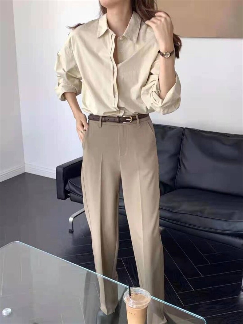 秋冬新款直筒西装裤，女装休闲裤，炽元素