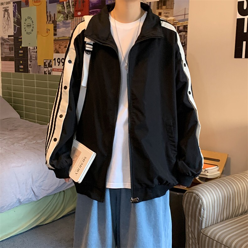秋季运动外套男休闲宽松韩版百搭学生ins港风帅气风衣W1213-P42,男装夹克,星座512-4