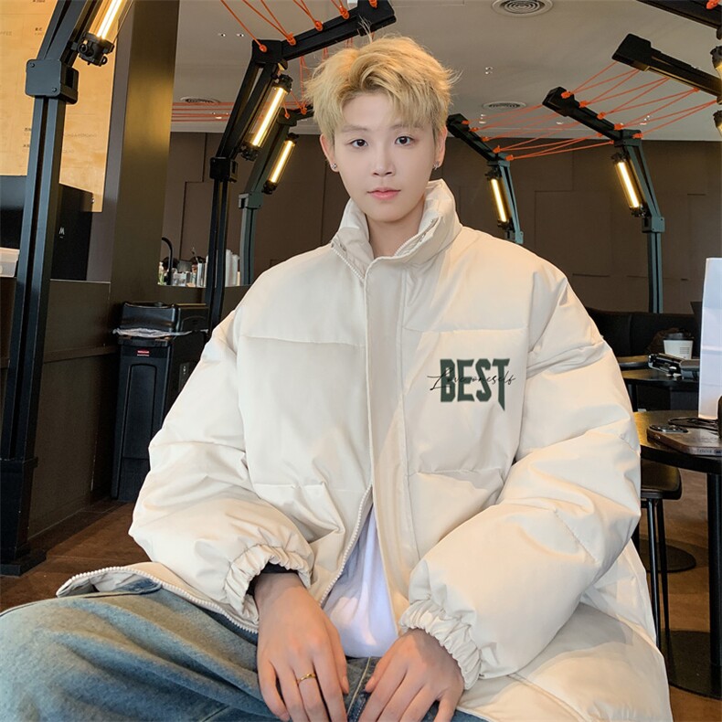 ！2025秋冬新款男士立领棉衣印花百搭棉服外套MY301特P55图片