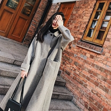 大货已出2020冬季新款人字羊毛呢外套8605-7002（），女装毛呢外套，浙宝225
