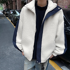 痞帅保暖棉衣宽松休闲加厚羊羔绒外套男秋冬新款-A1440TP90控145，男装棉衣，电商B241