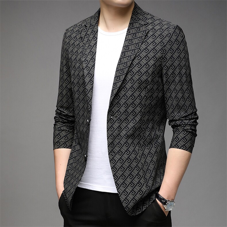 AG1253钱塘2020-3春秋薄款时尚休闲简约中青年男士西服外套P122,男装西服,钱塘207-3